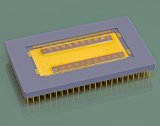 CMUT chip on a ceramic carrier