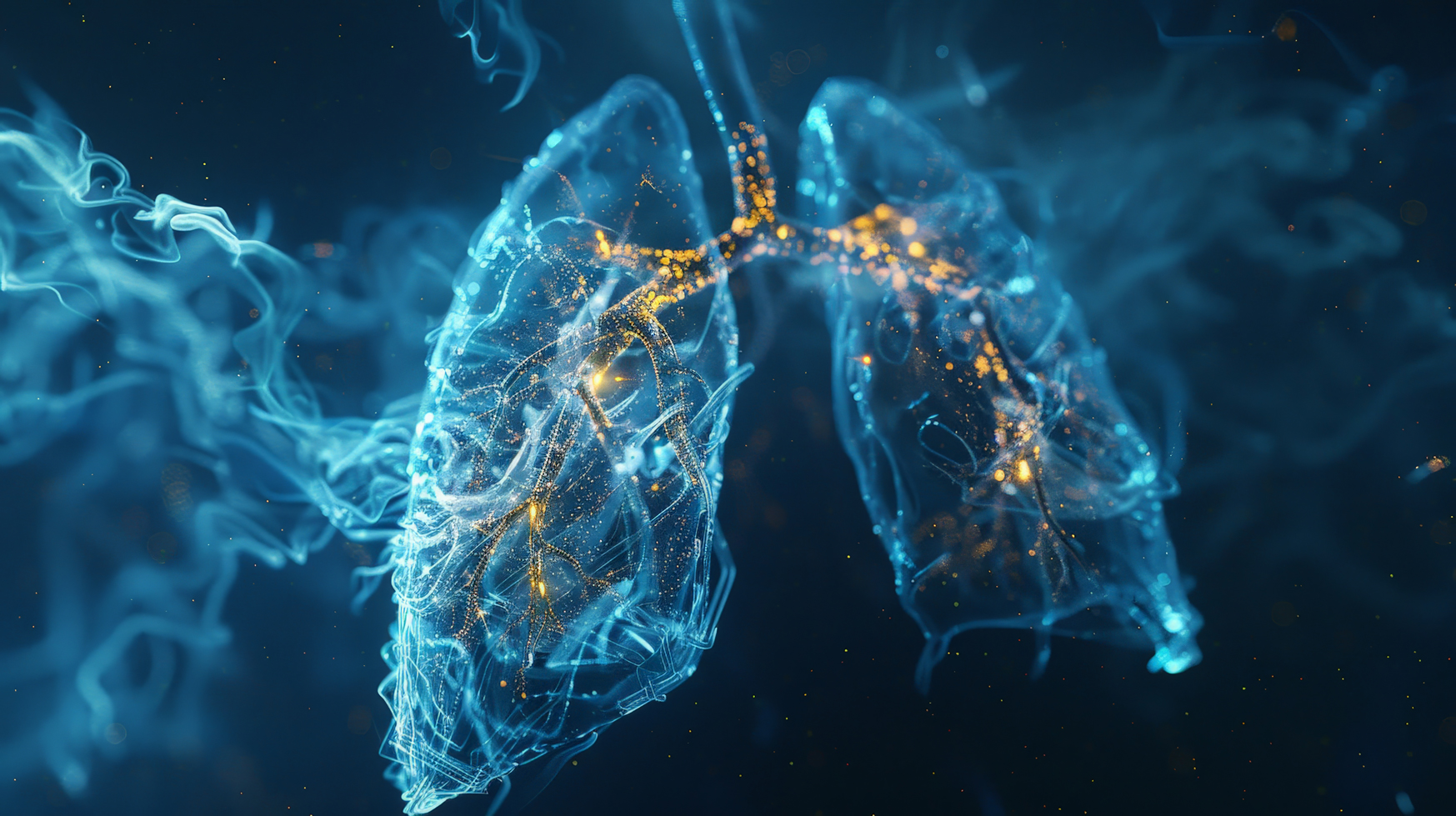 Detailed Lung Visualization in Futuristic Medical Tech