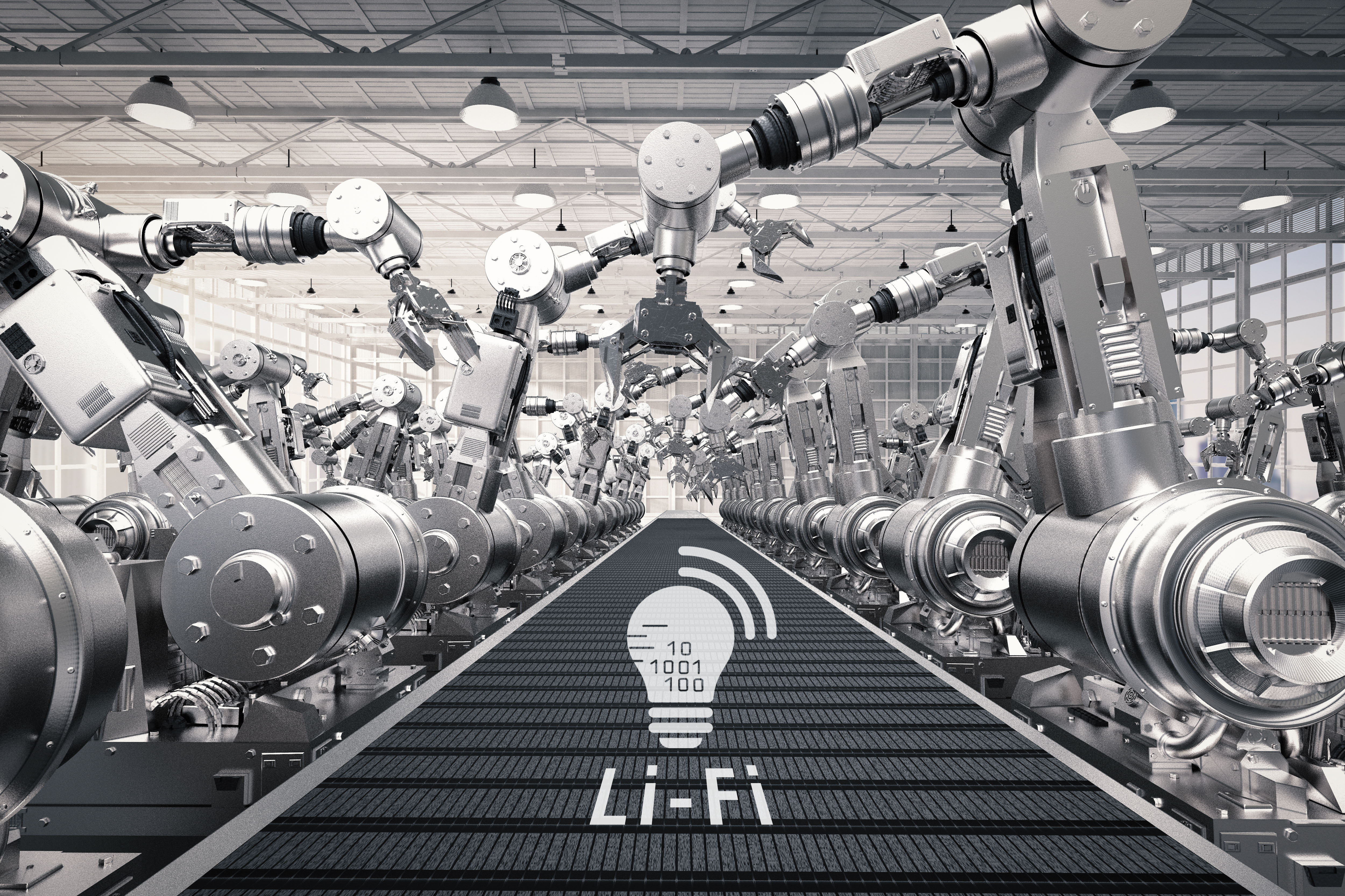 Li-Fi, also die drahtlose Datenübertragung mit Licht bietet Kommunikation in Echtzeit für  verschiedene Anwendungen.