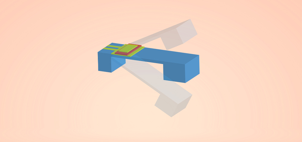 Schematic of a cantilever for energy production.