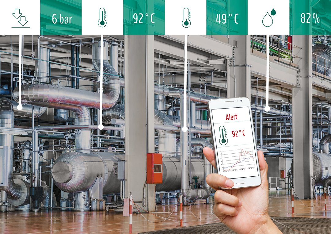 RFID sensors make the measurement of temperature and other physical parameters in hard-to-reach installation locations and challenging environments possible.