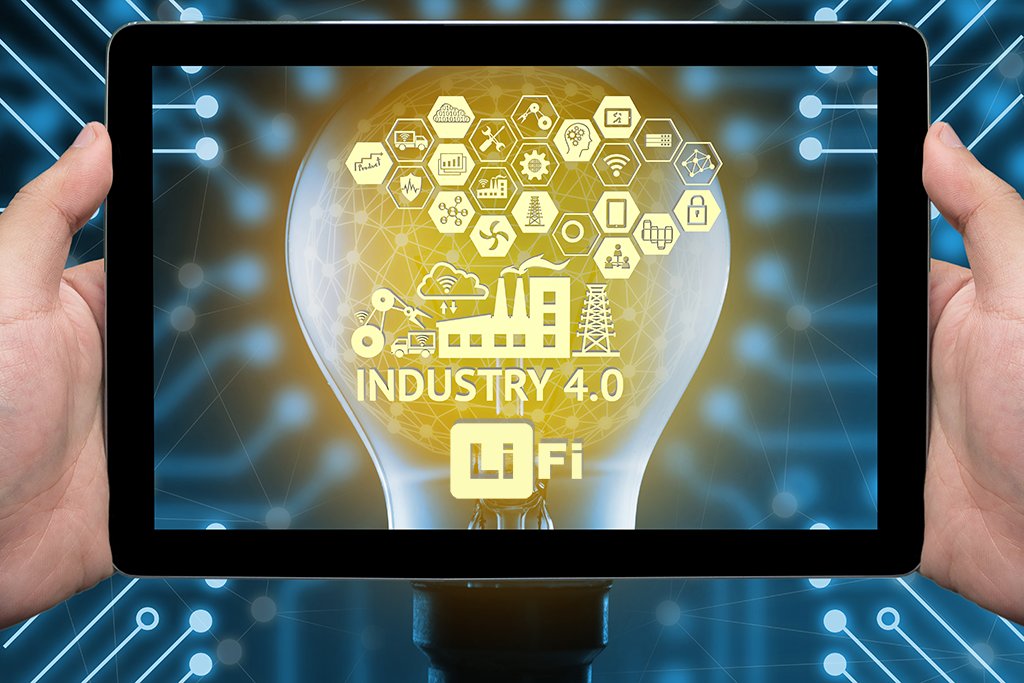 Fraunhofer IPMS Li-Fi HotSpot in the industrial environment